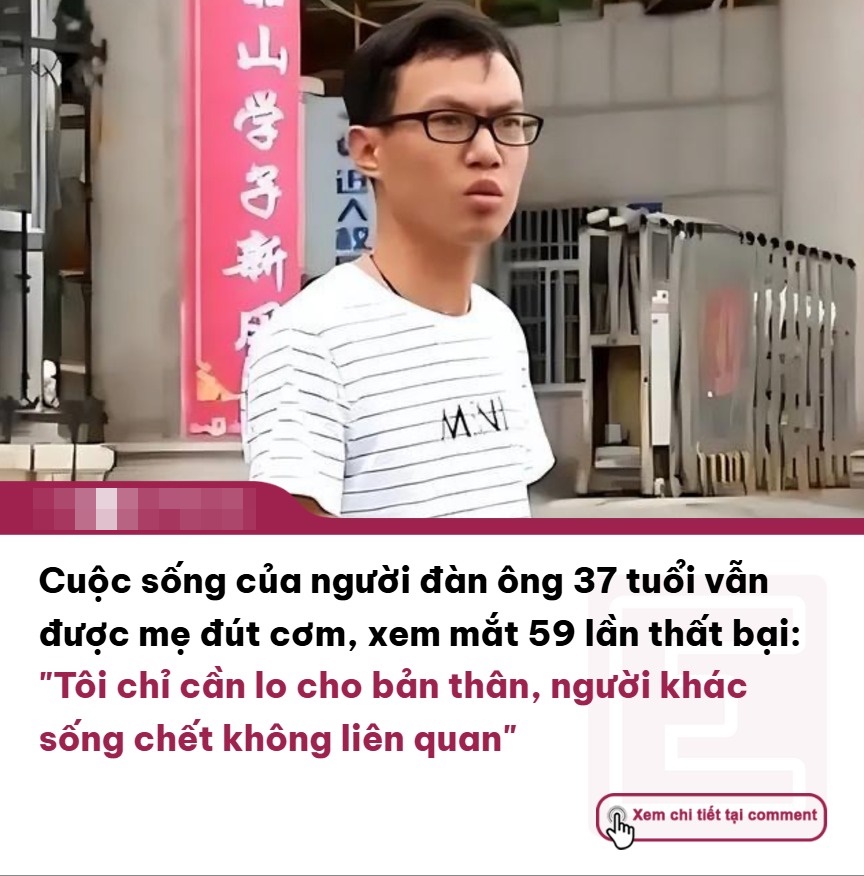 Chàng trai 37 tuổi vẫn được bố mẹ chăm như em bé