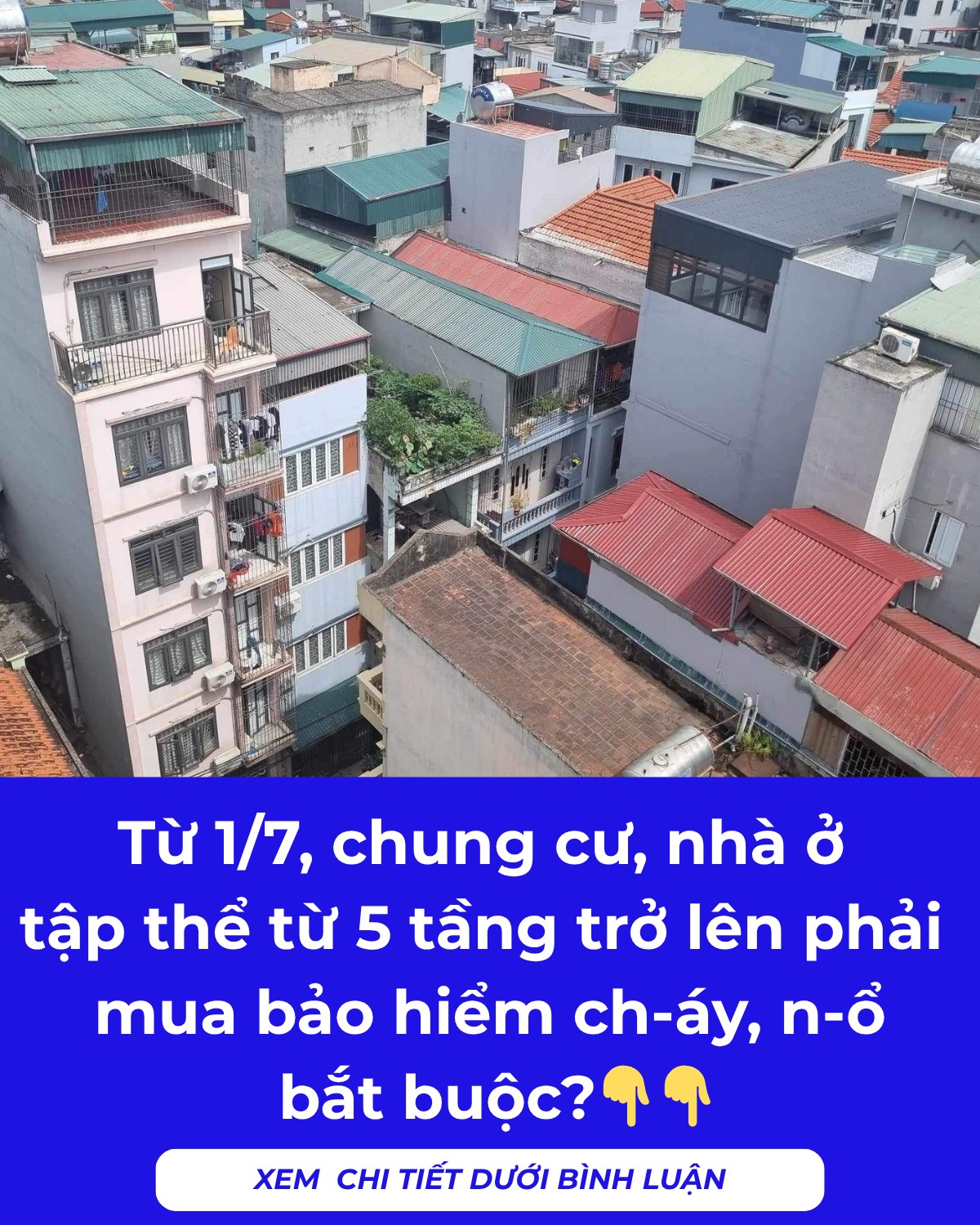 Chung cư 5 tầng trở lên phải mua bảo hiểm cháy nổ từ 1/7 Chung cư 5 tầng trở lên phải mua bảo hiểm cháy nổ từ 1/7