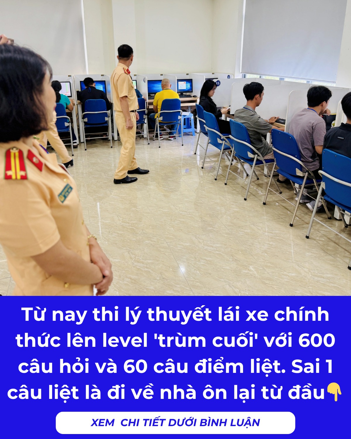 Từ 1/6, thi sát hạch lý thuyết lái xe sẽ dùng bộ đề 600 câu hỏi mới Từ 1/6, thi sát hạch lý thuyết lái xe sẽ dùng bộ đề 600 câu hỏi mới