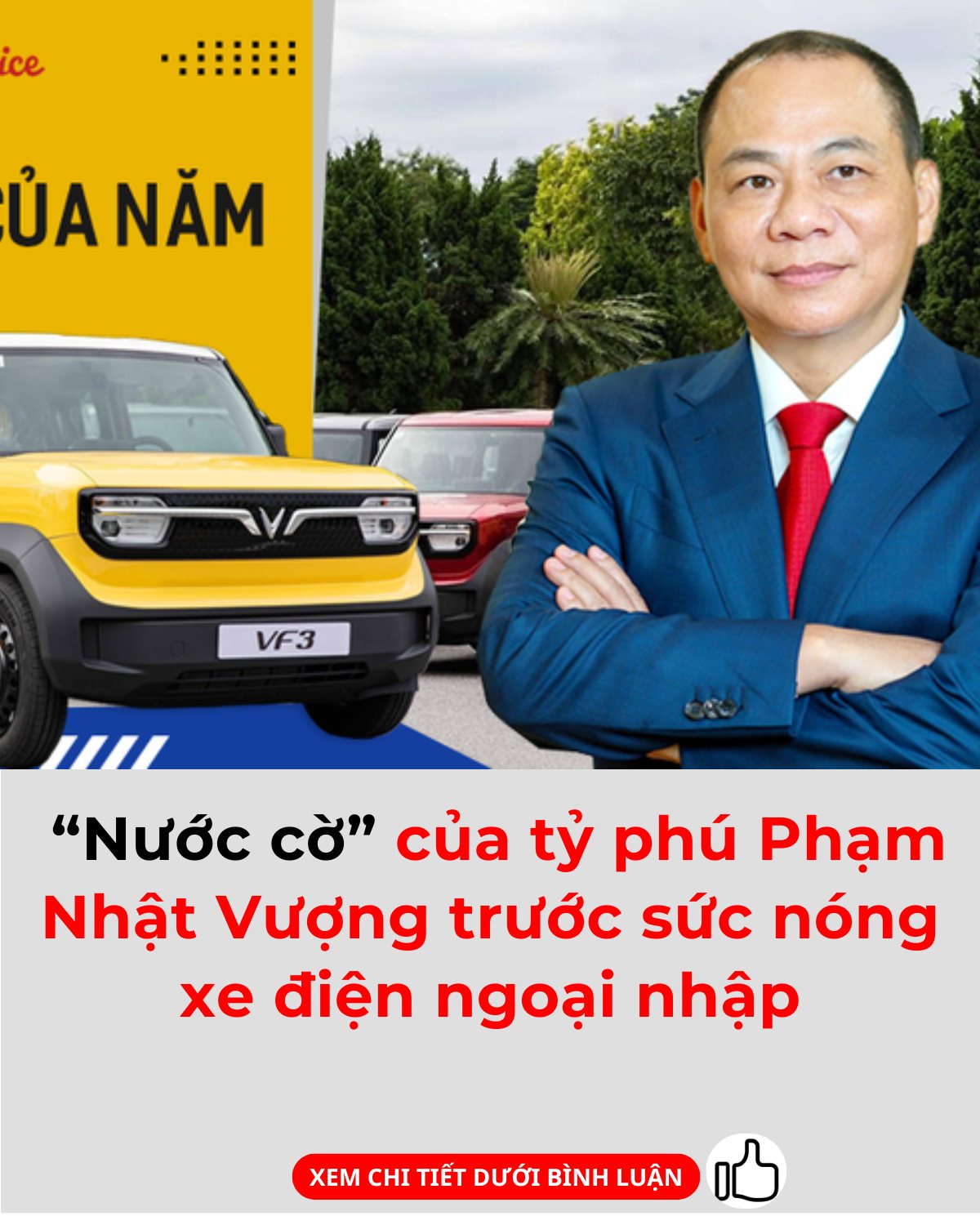 “Nước cờ” của tỷ phú Phạm Nhật Vượng trước sức nóng xe điện ngoại nhập “Nước cờ” của tỷ phú Phạm Nhật Vượng trước sức nóng xe điện ngoại nhập