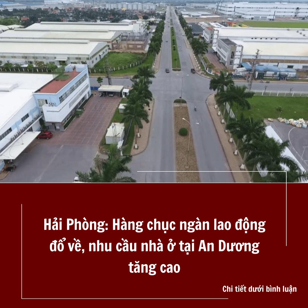 Hải Phòng: Hàng chục ngàn lao động đổ về, nhu cầu nhà ở tại An Dương tăng cao Hải Phòng: Hàng chục ngàn lao động đổ về, nhu cầu nhà ở tại An Dương tăng cao
